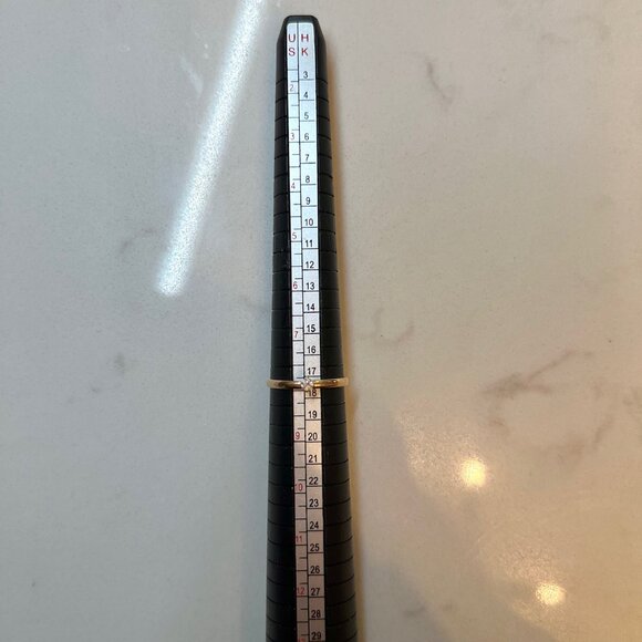 Dainty 14k Gold Diamond Ring - Picture 2 of 7